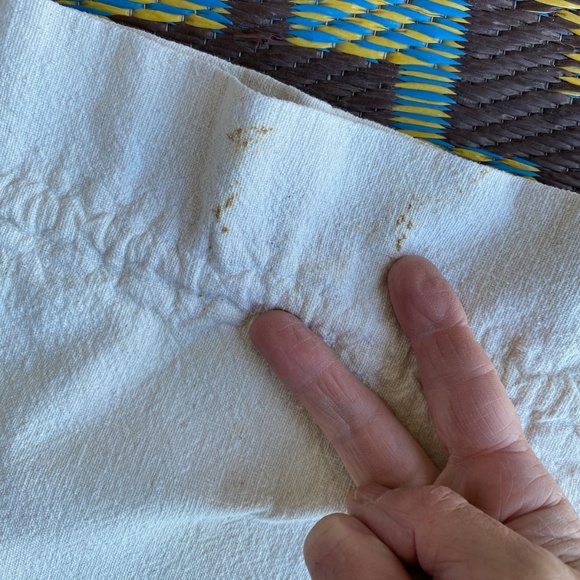 VTG 1940s Laundry Bag w Chenille Script Closet Storage - Picture 7 of 7